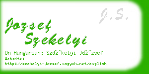 jozsef szekelyi business card